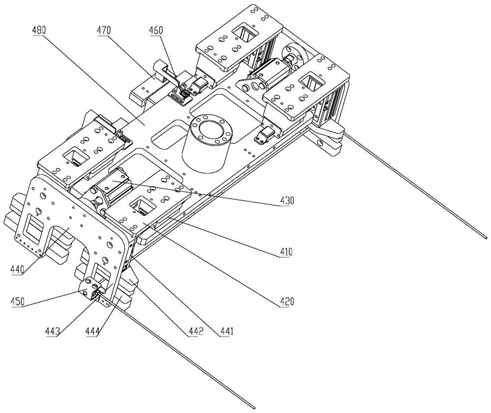 Six-axis carrying mechanical arm for battery burn-in board