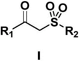 Preparation method of beta-arone substituted sulfone compounds