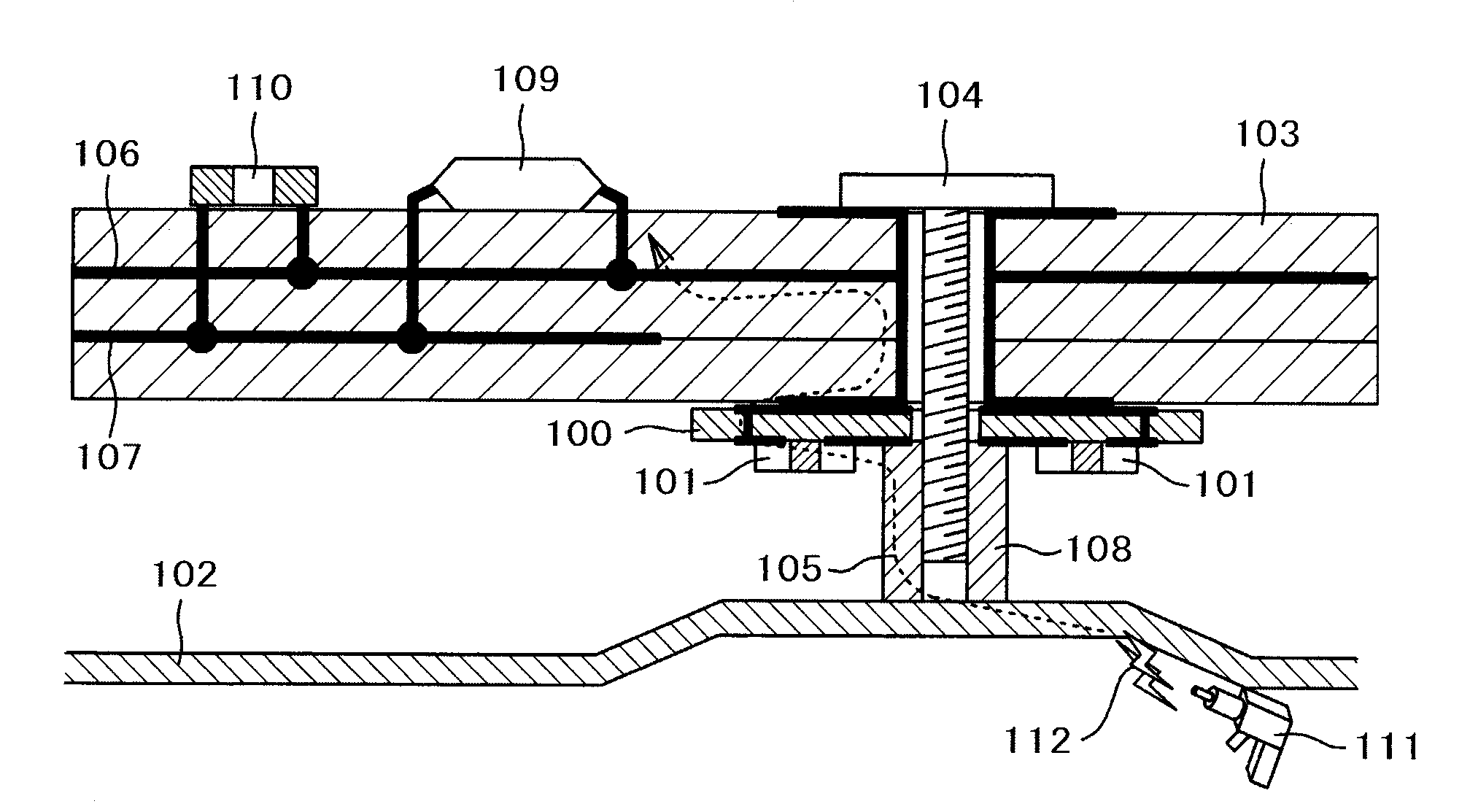 Electronic device and noise current measuring method