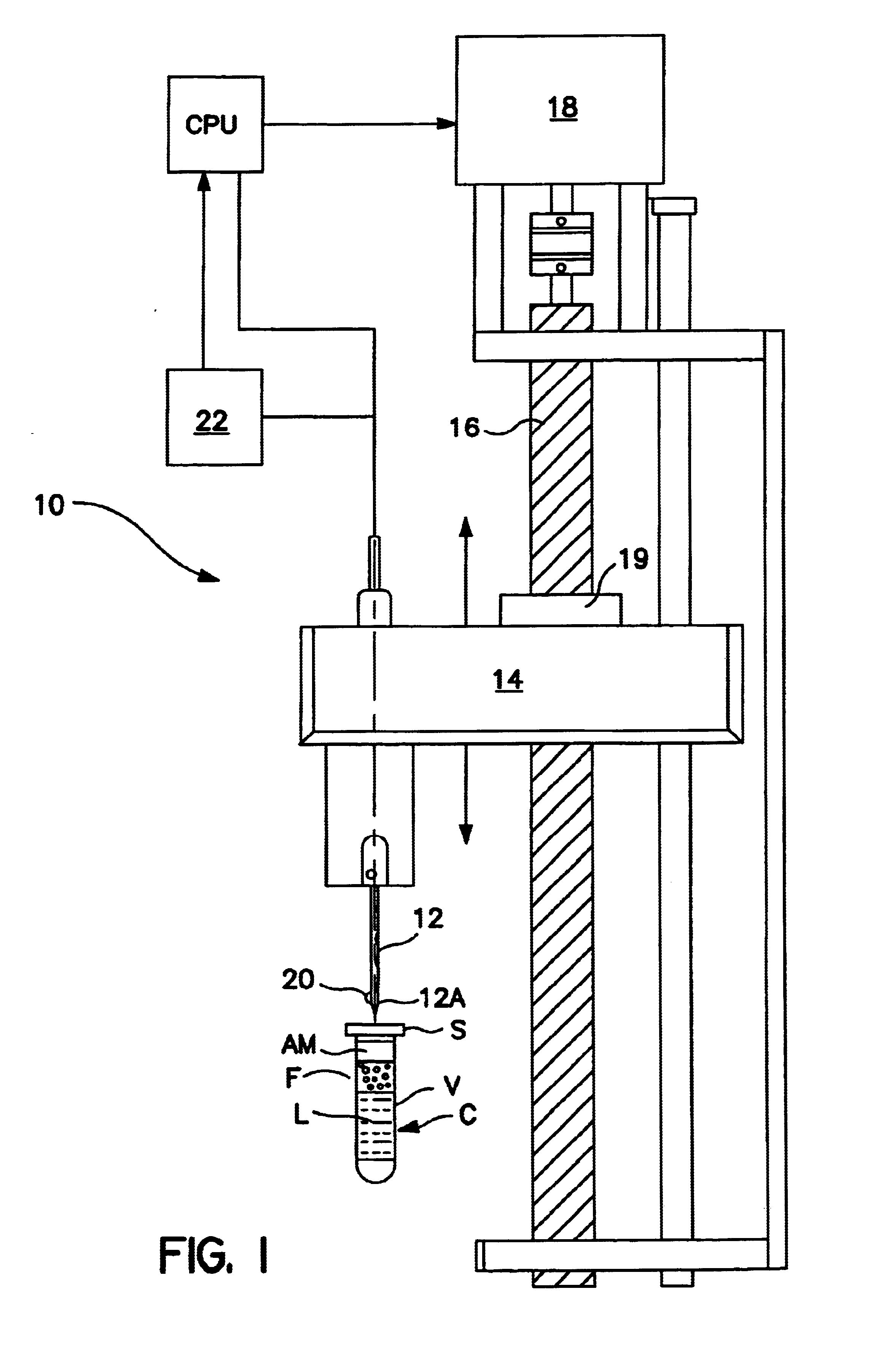 Method and apparatus for aspirating liquid from a container