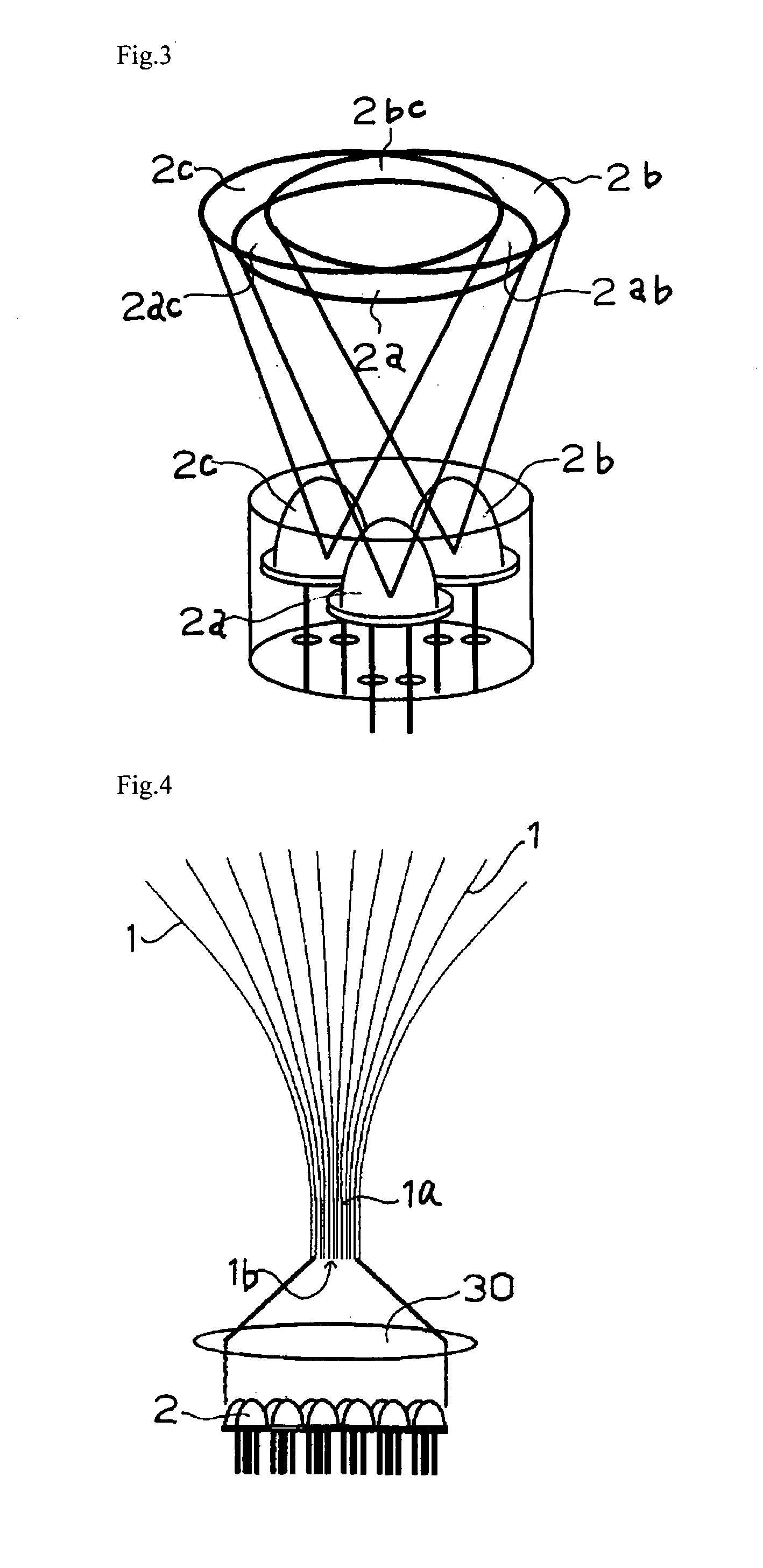 Optical fiber decoration device using LED light source and article decorated thereby