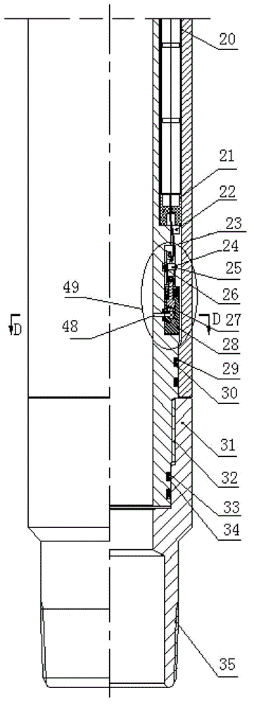 Oil well formation fracturing string tool string tension detection instrument