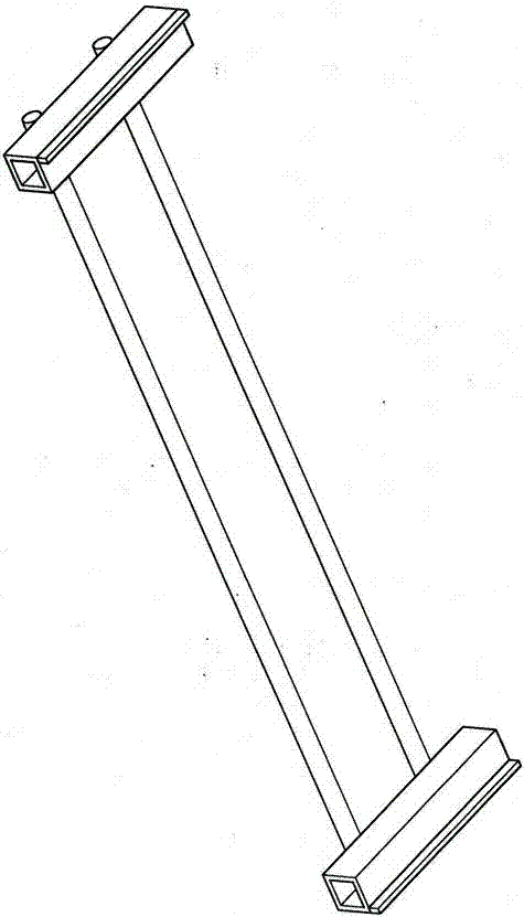 Concrete prefabricated kerb demoulding auxiliary support frame