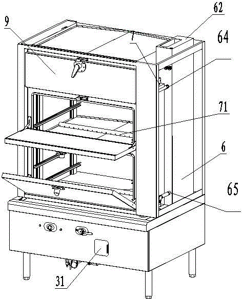 Dry steam cabinet furnace