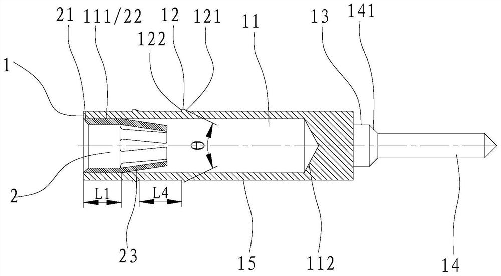 Contact piece and connector