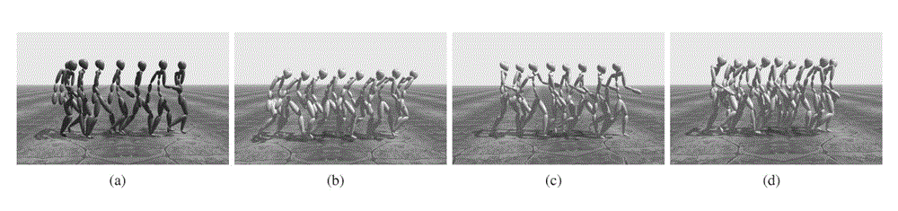 Motion synthesizing and editing method based on motion capture data in computer bone animation