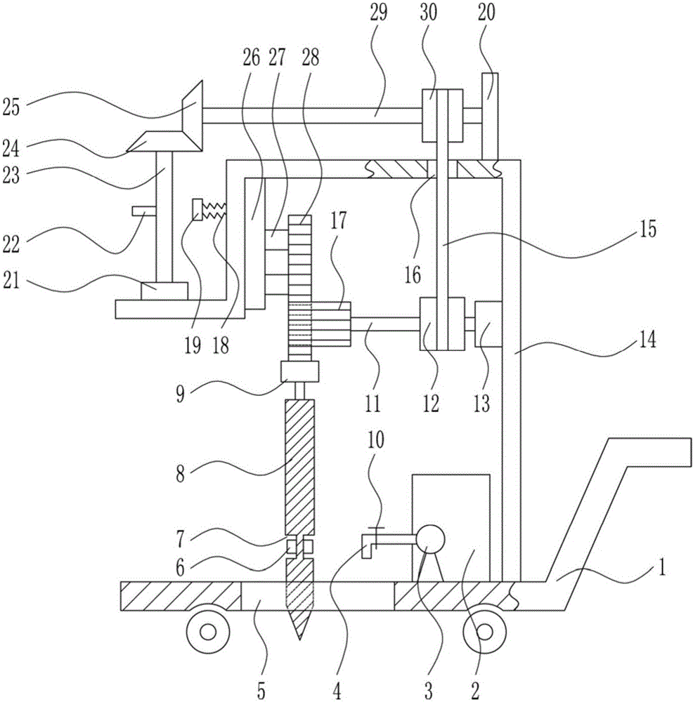 Coal resource exploration device of resource technology