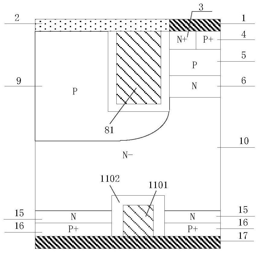 A kind of reverse resistance type igbt and its manufacturing method