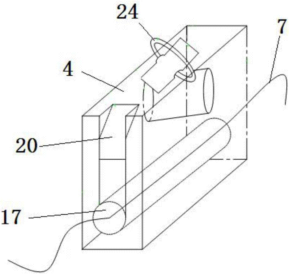 Pay-off ink-fountain device for masonry wall and use method of pay-off ink-fountain device