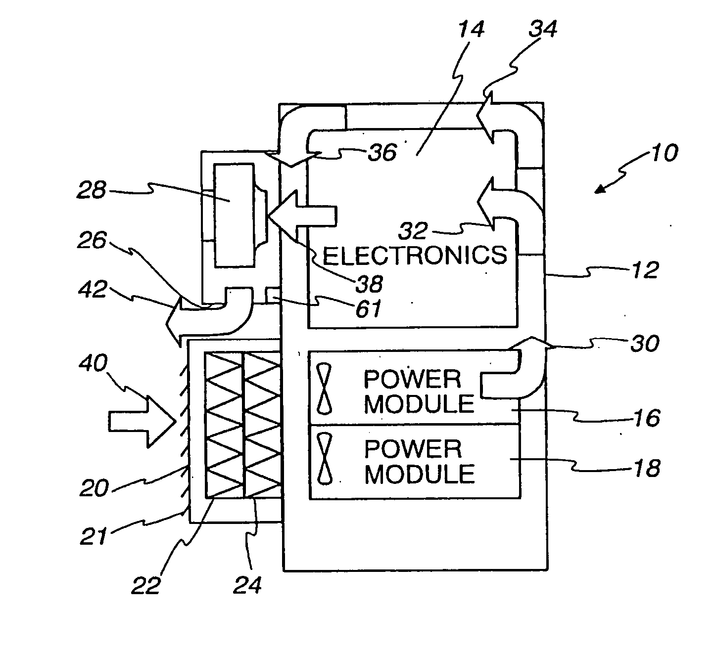 Filter system for electronic equipment enclosure