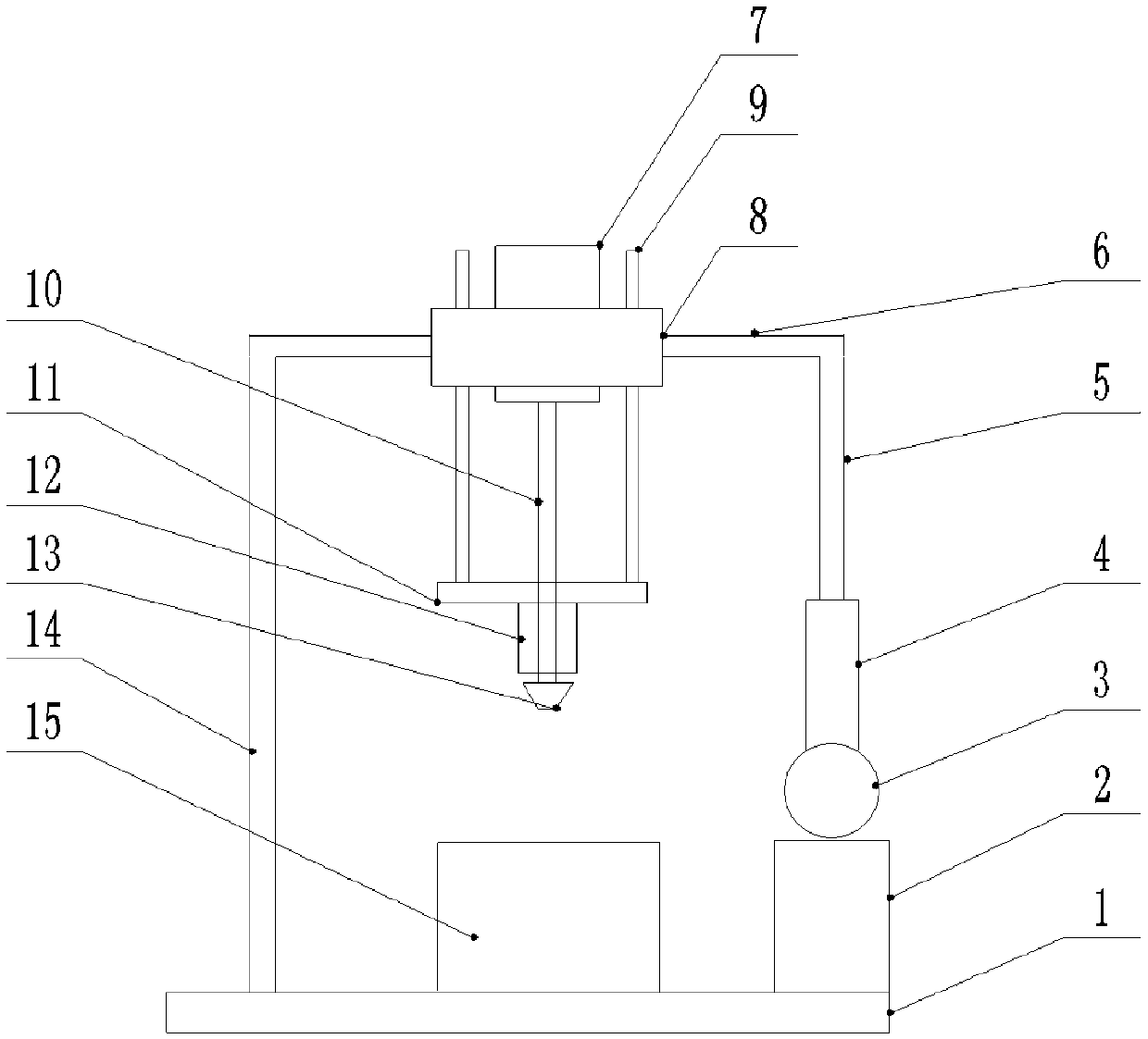 Hydraulic cylinder body forging device