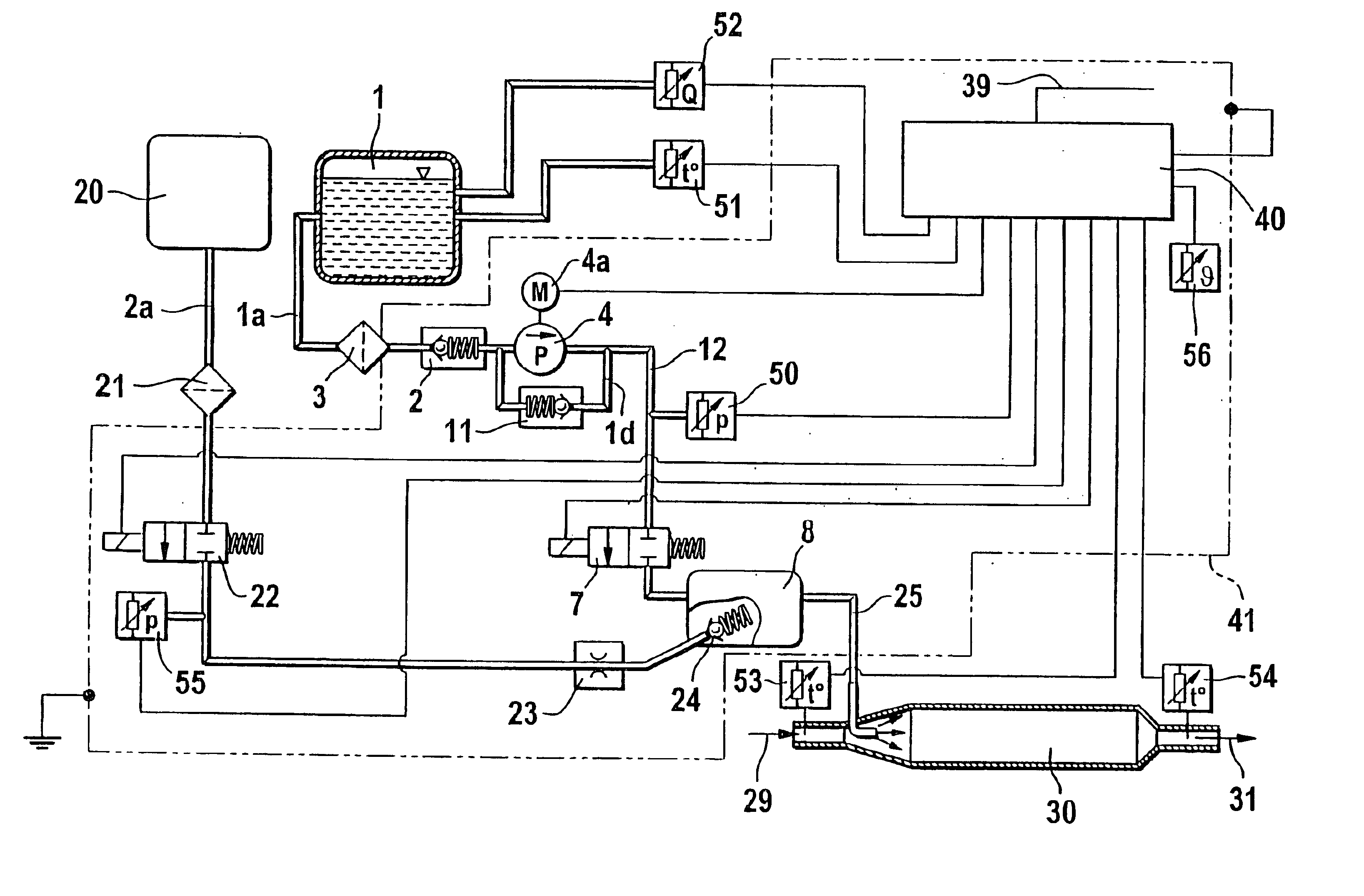 Method and apparatus for metering a reducing agent for removing nitrogen oxides from exhaust gases