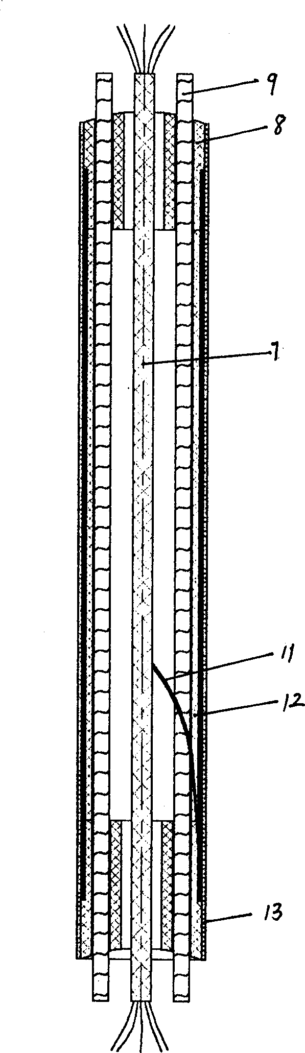 Multiphase material level sensor