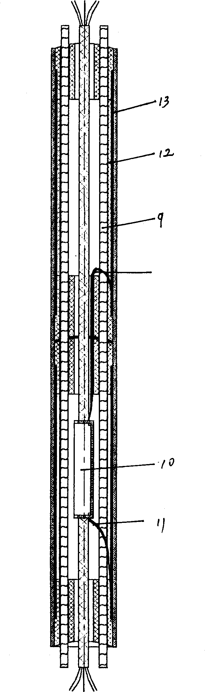 Multiphase material level sensor