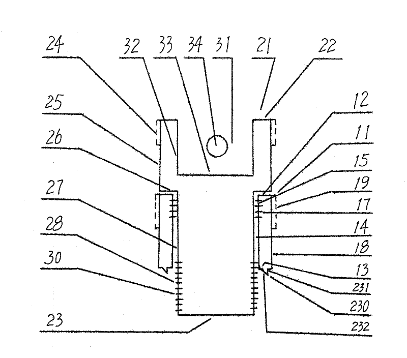 Movable sleeve for mounting and dismounting screw with two different threads and top resisting part on screw top