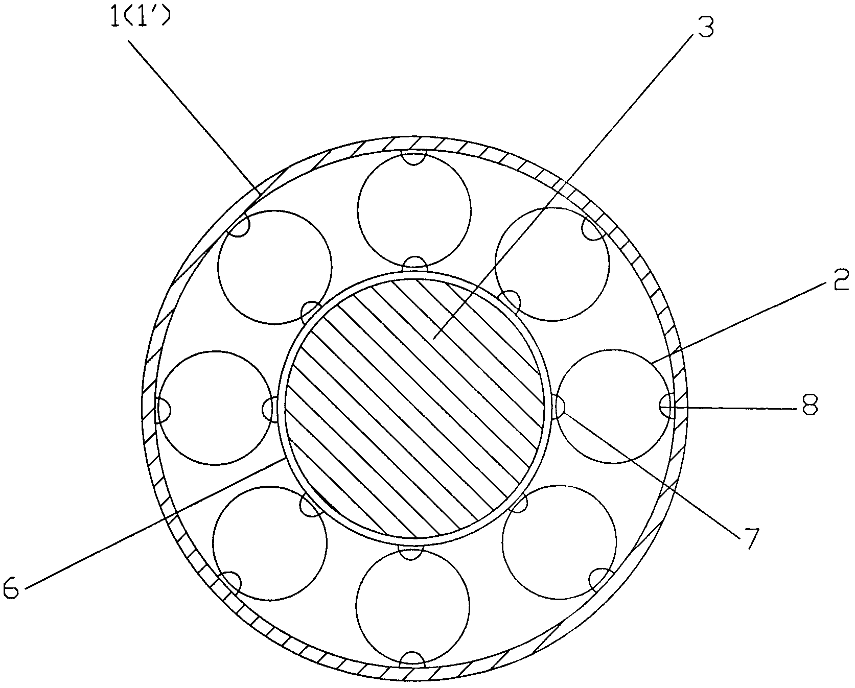 Shock absorption damping device for bridge cable or suspender