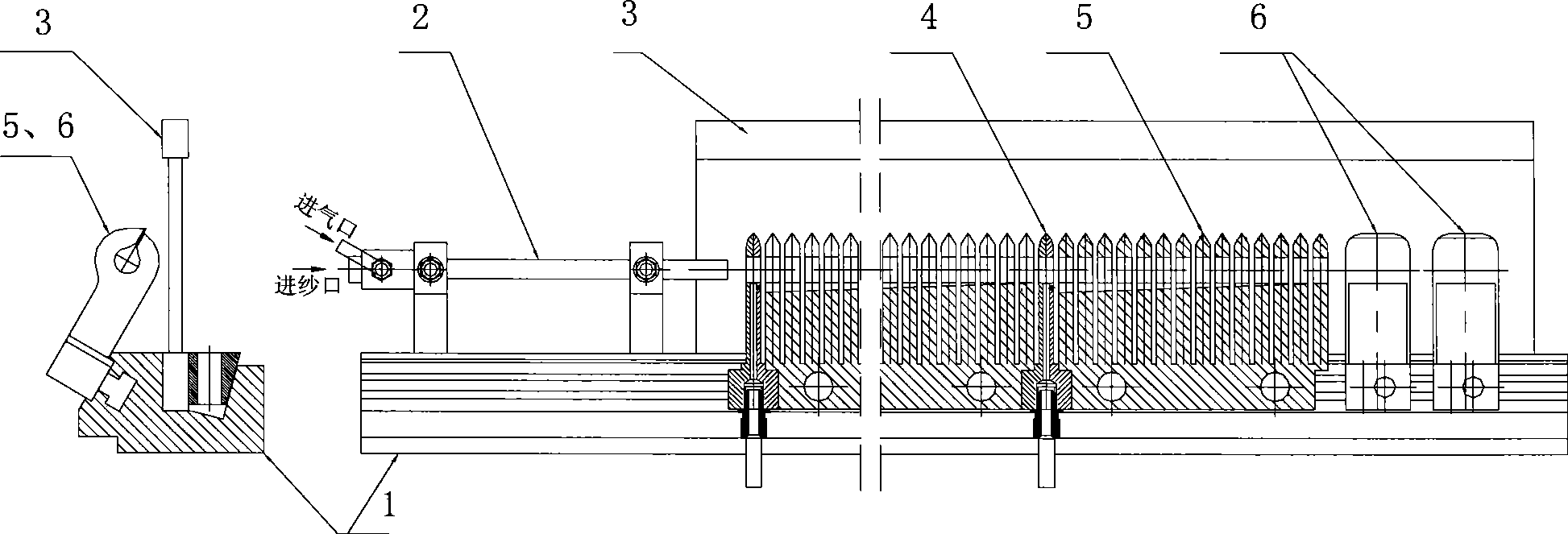 Slice type bobbin feeler for pipe