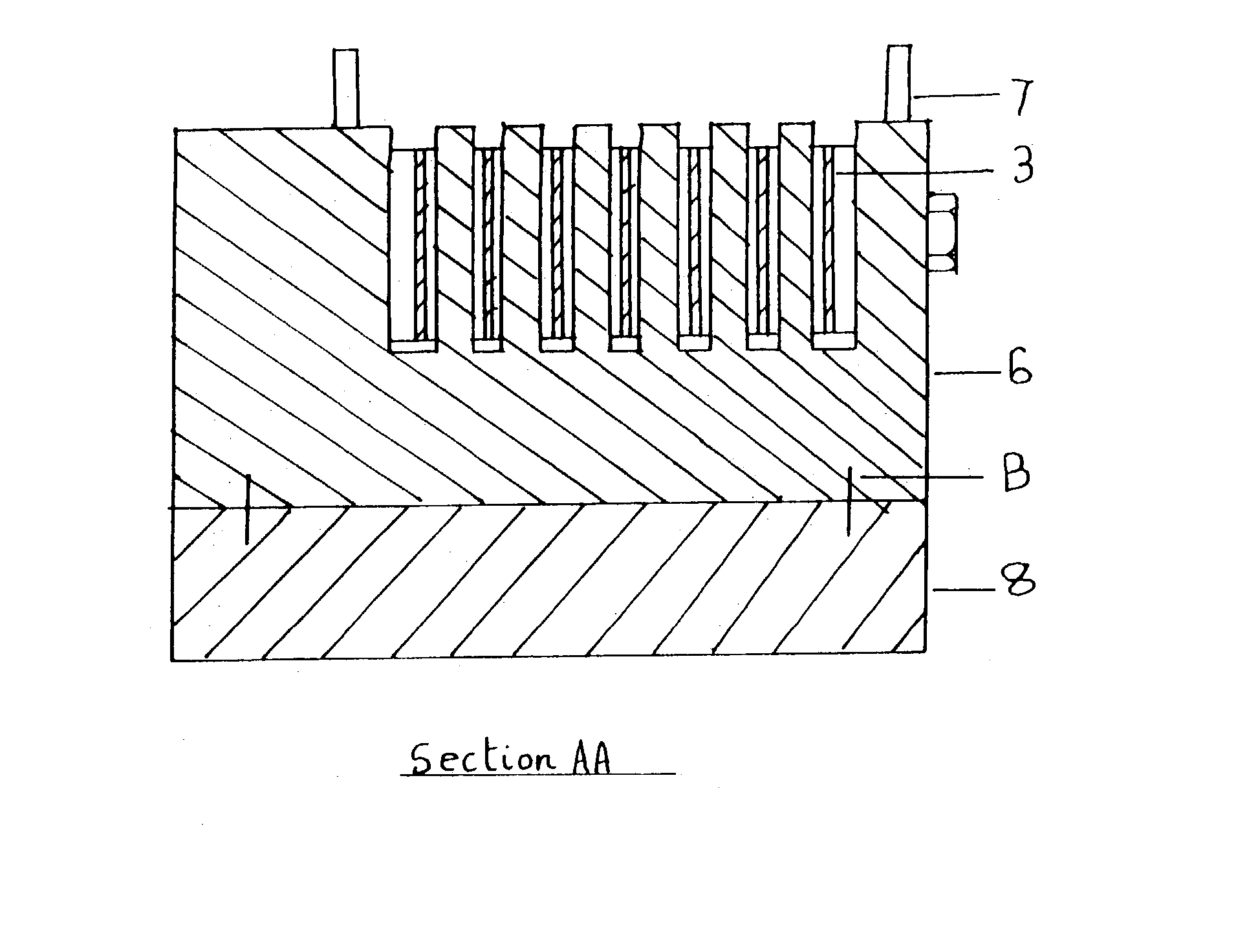 Multi knife cutting device