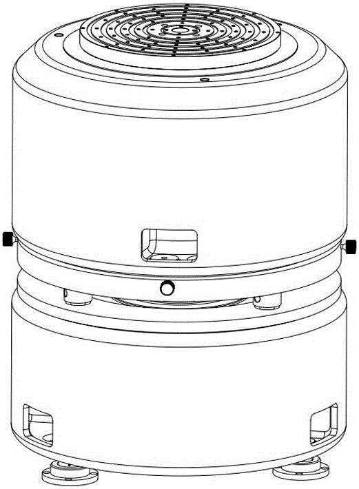 A split ultra-precision aerostatic single-axis turntable