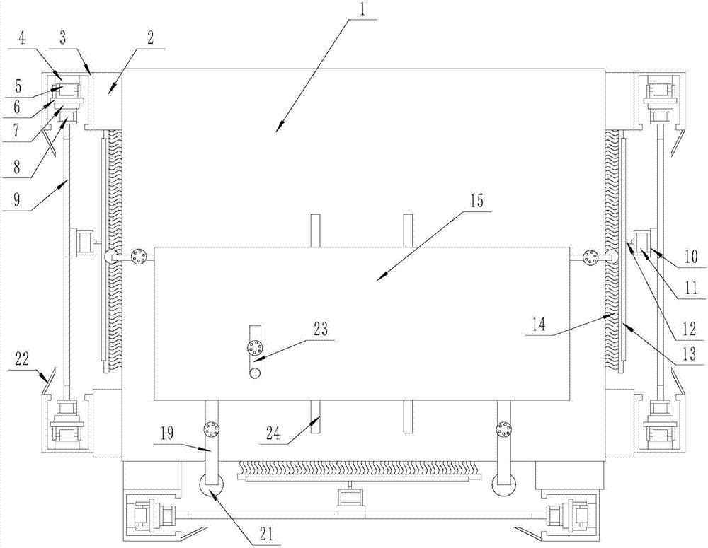 Outdoor glass cleaning device for added elevator