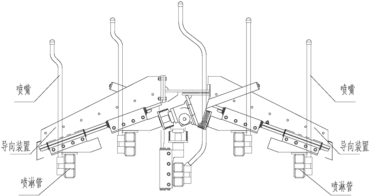 A slab secondary cooling stepless adjustment device