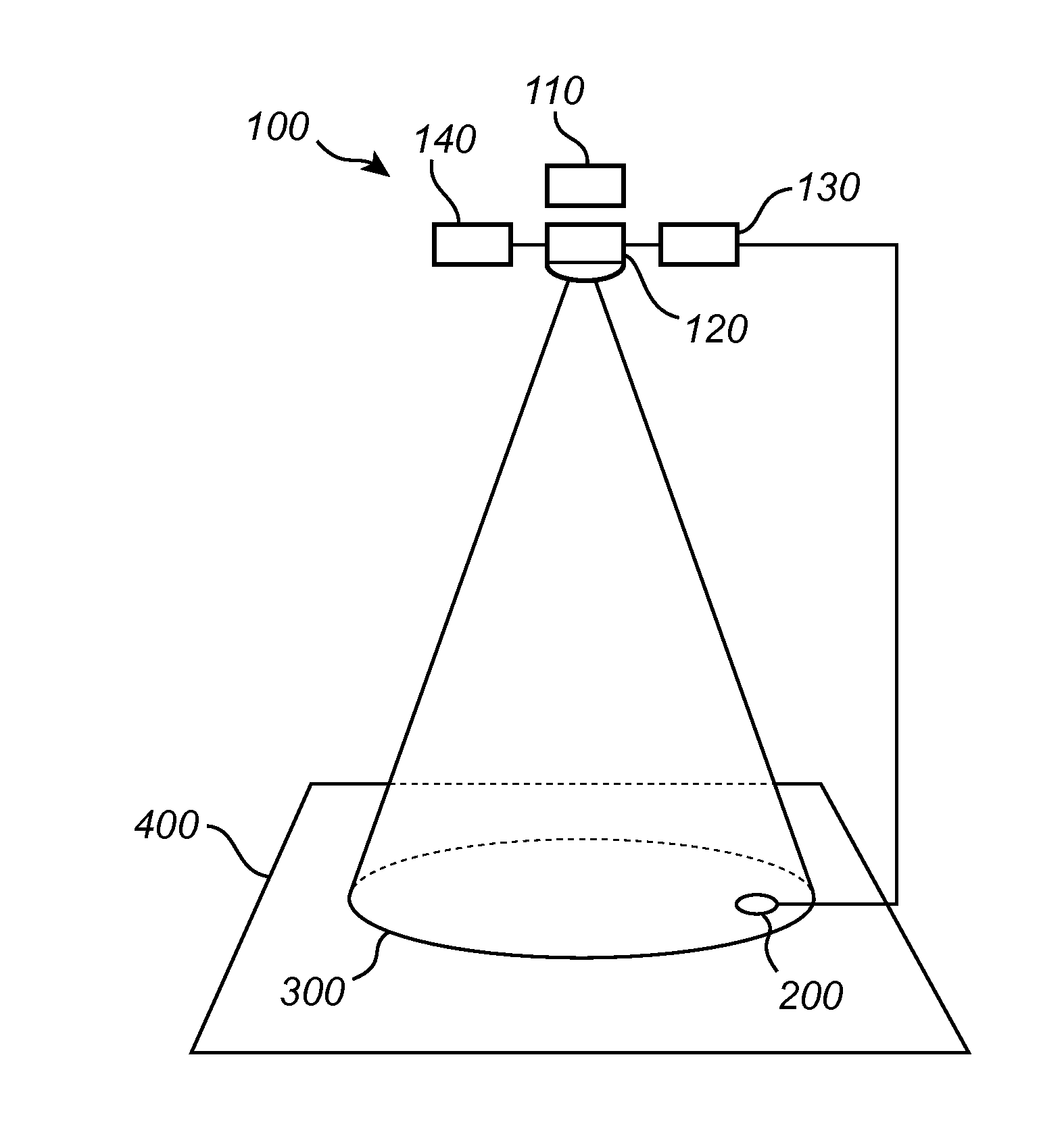 Lighting device for obtaining a predetermined light distribution at a target area