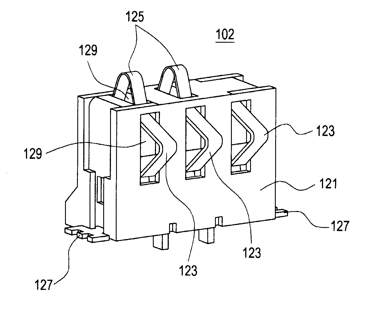 Contact node of portable terminal