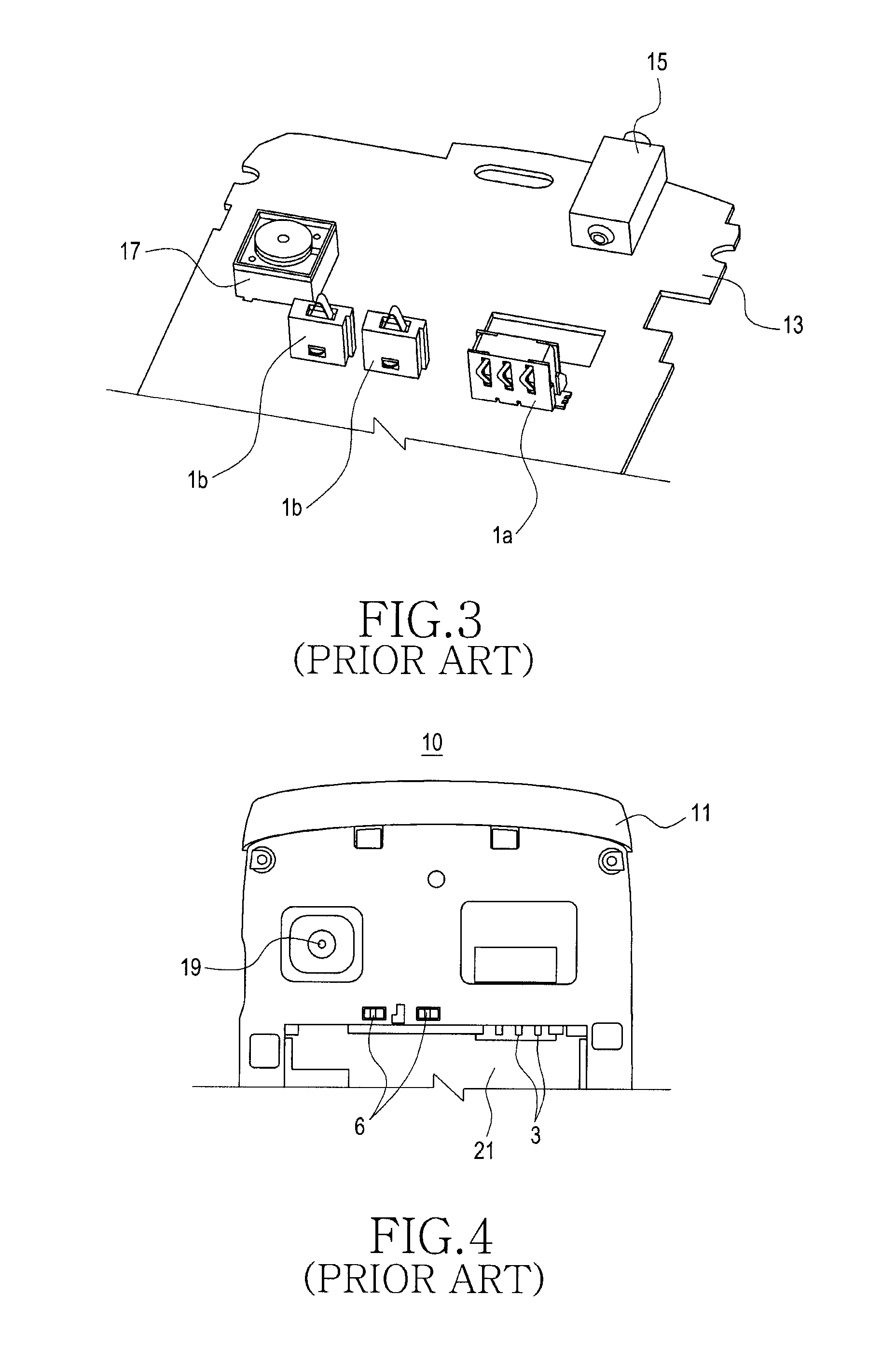 Contact node of portable terminal