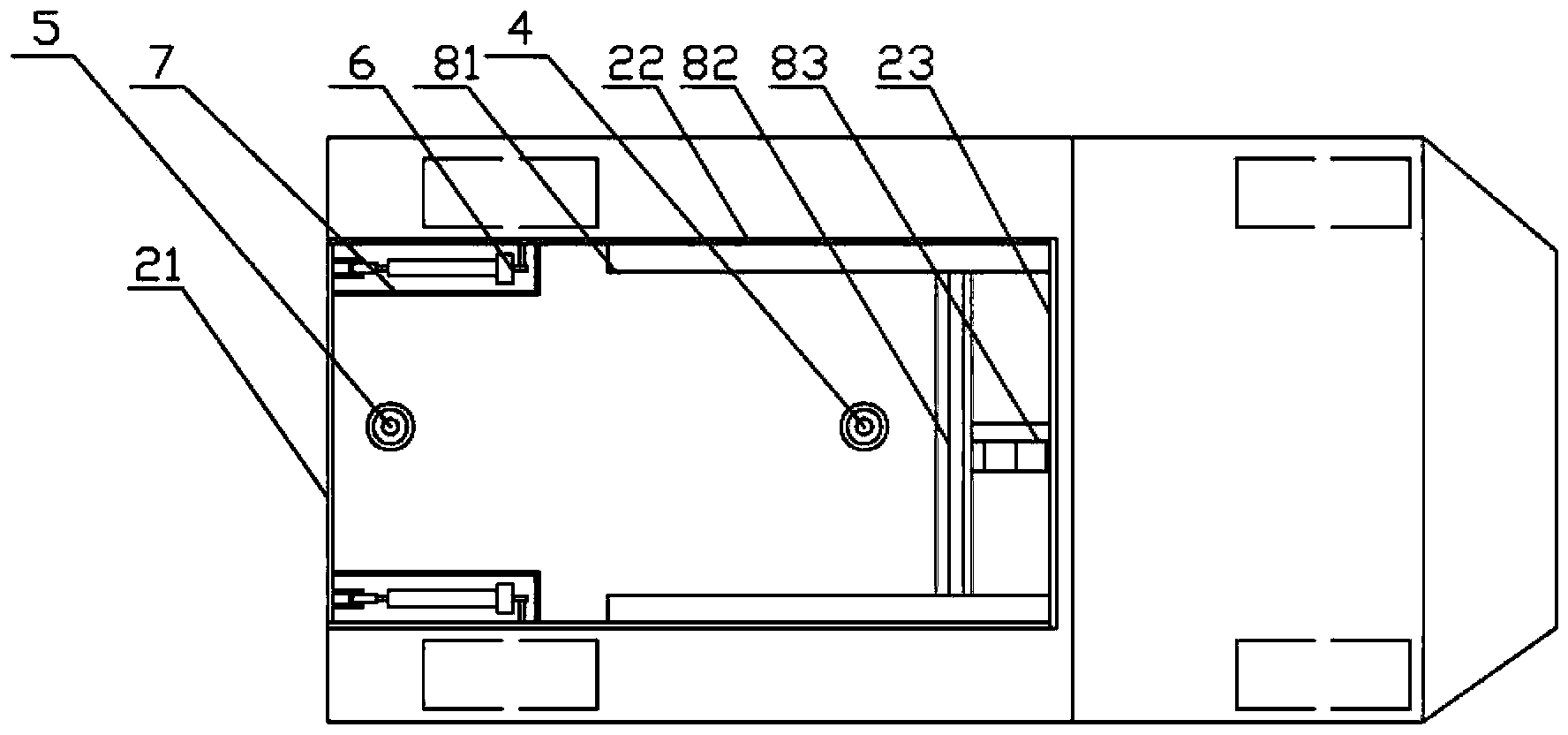 Balance self-open scraping-plate tilting cart