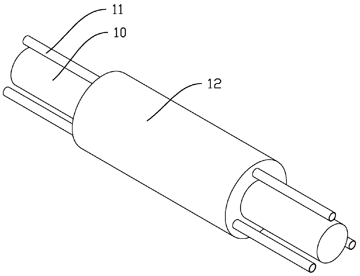 Optical fiber composite insulator prefabricated core rod, mold and manufacturing method of optical fiber composite insulator prefabricated core rod