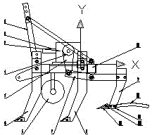 Subsoil flat knife weeding and soil preparation machine