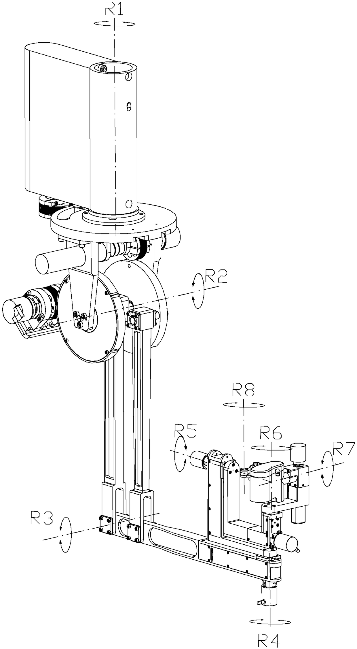 Force feedback master manipulator of minimally invasive surgical robot having redundant freedom degree