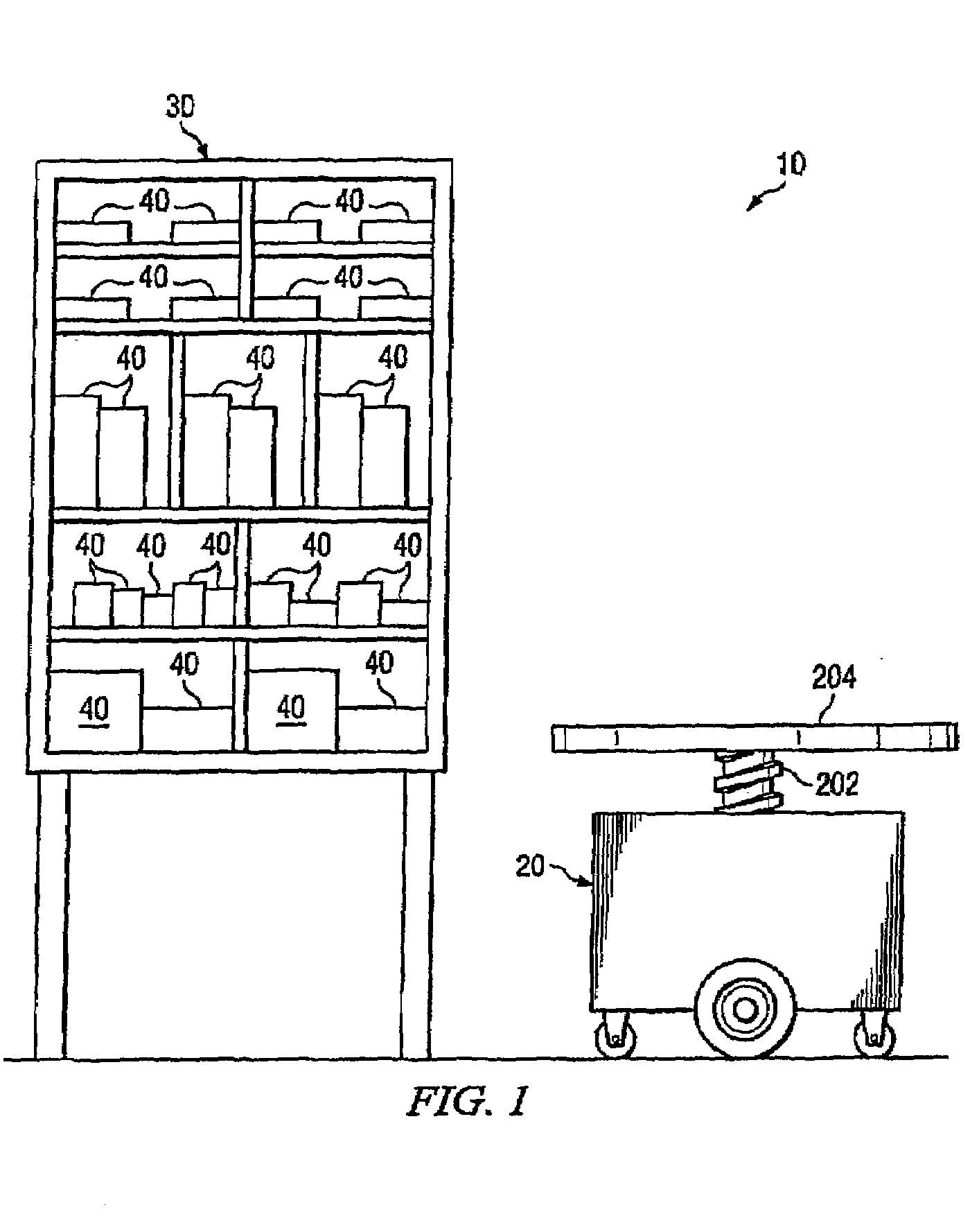 System and method for transporting inventory items