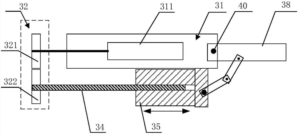 Double-layer turn-back driving finger mechanism