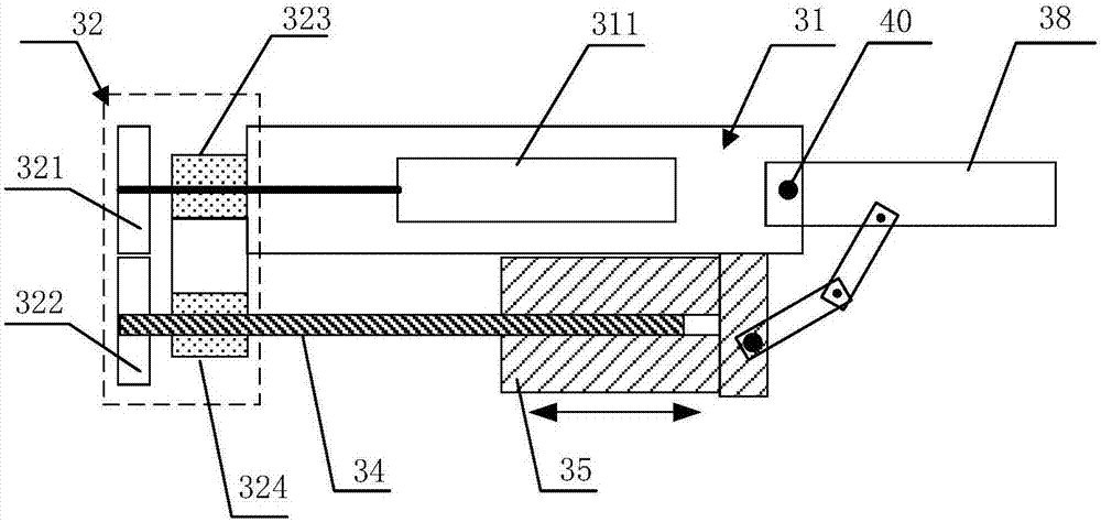 Double-layer turn-back driving finger mechanism