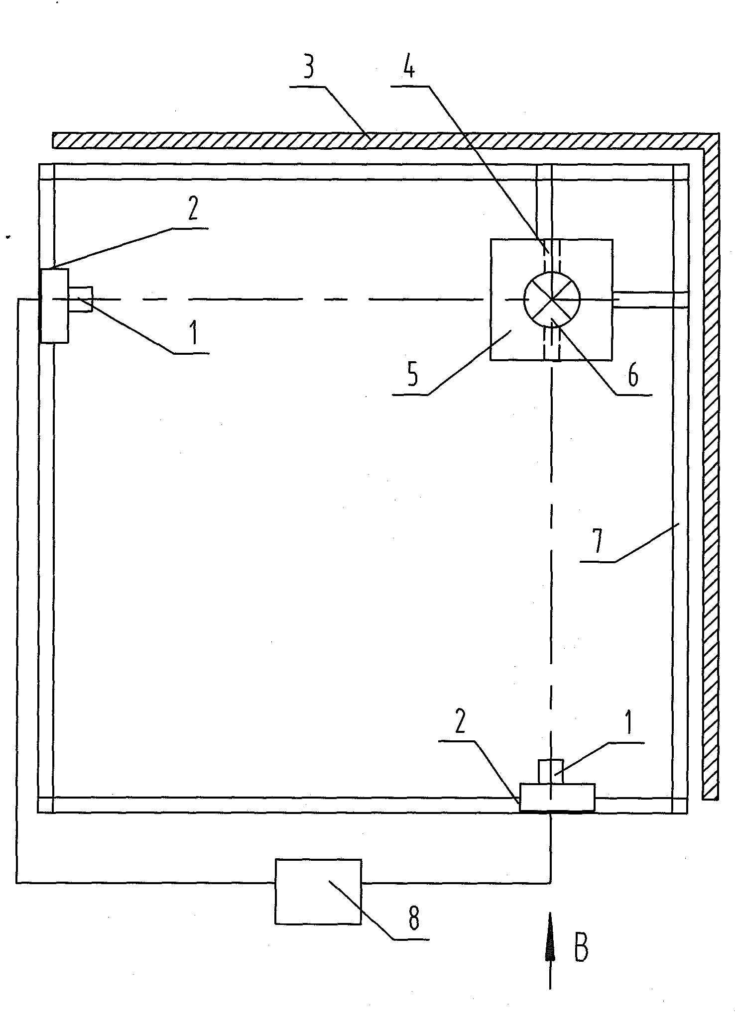 Crop biomass nondestructive testing image acquisition and processing device and testing method