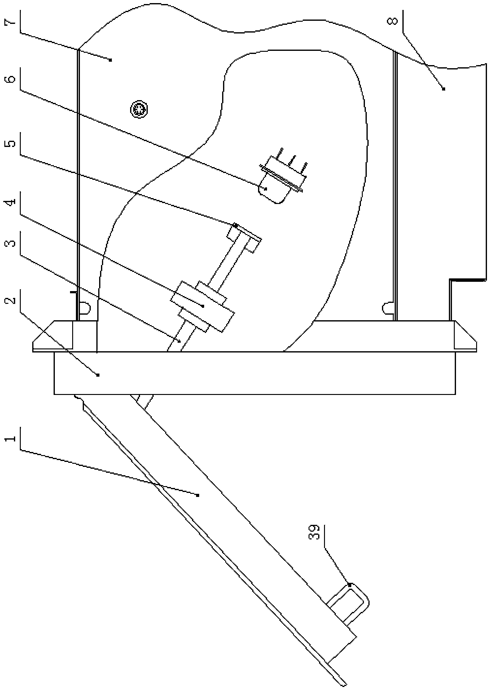 Mounting and locking mechanism of automatic vending machine sealing door