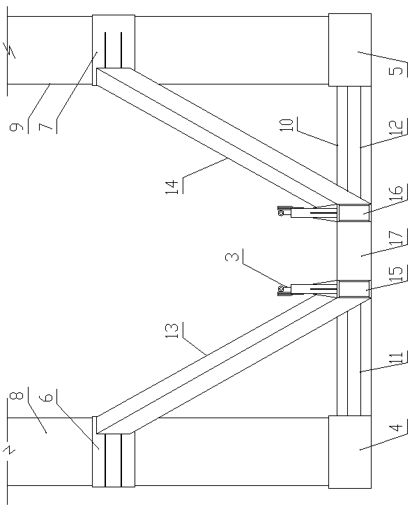 A suspension installation method for steel foundation of tower crane