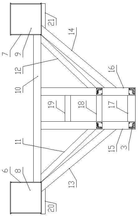 A suspension installation method for steel foundation of tower crane