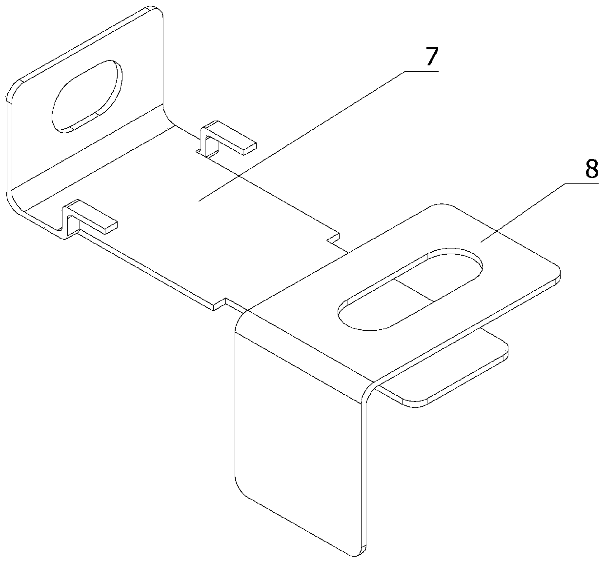 Automatic welding device for capacitor leading-out soldering lug