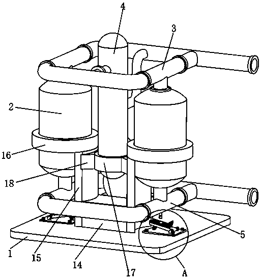 Zero air consumption blast regeneration type compressed air drying machine