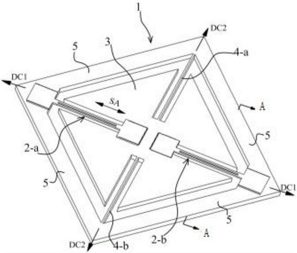 Digital differential micro-accelerometer