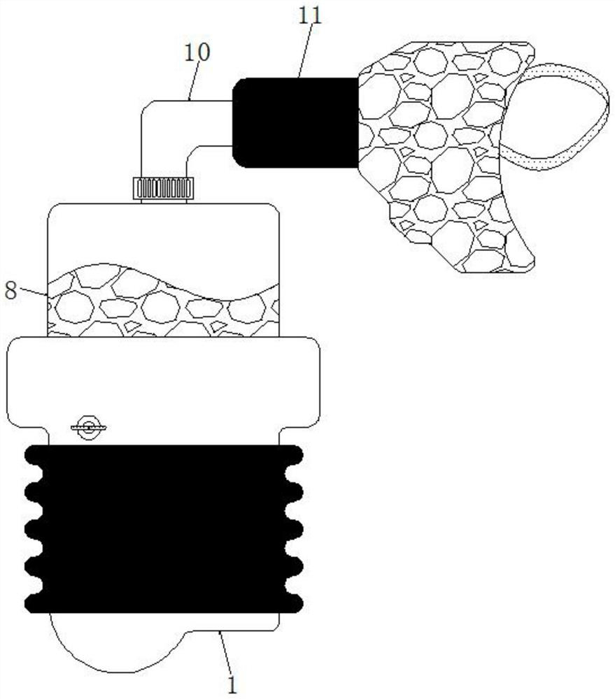 Oxygen inhalation artificial respirator for cardiovascular medicine