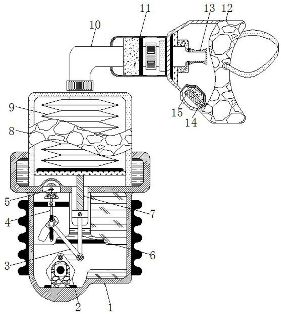 Oxygen inhalation artificial respirator for cardiovascular medicine