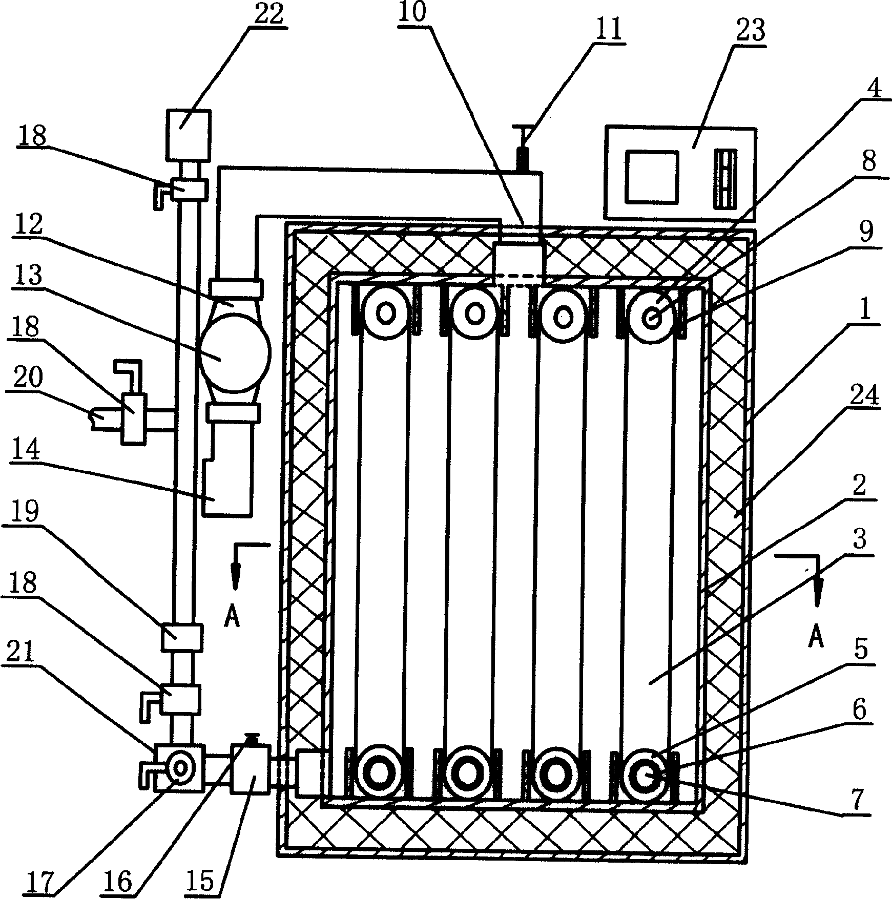 Full-automatic electric heating hot-water boiler for household use