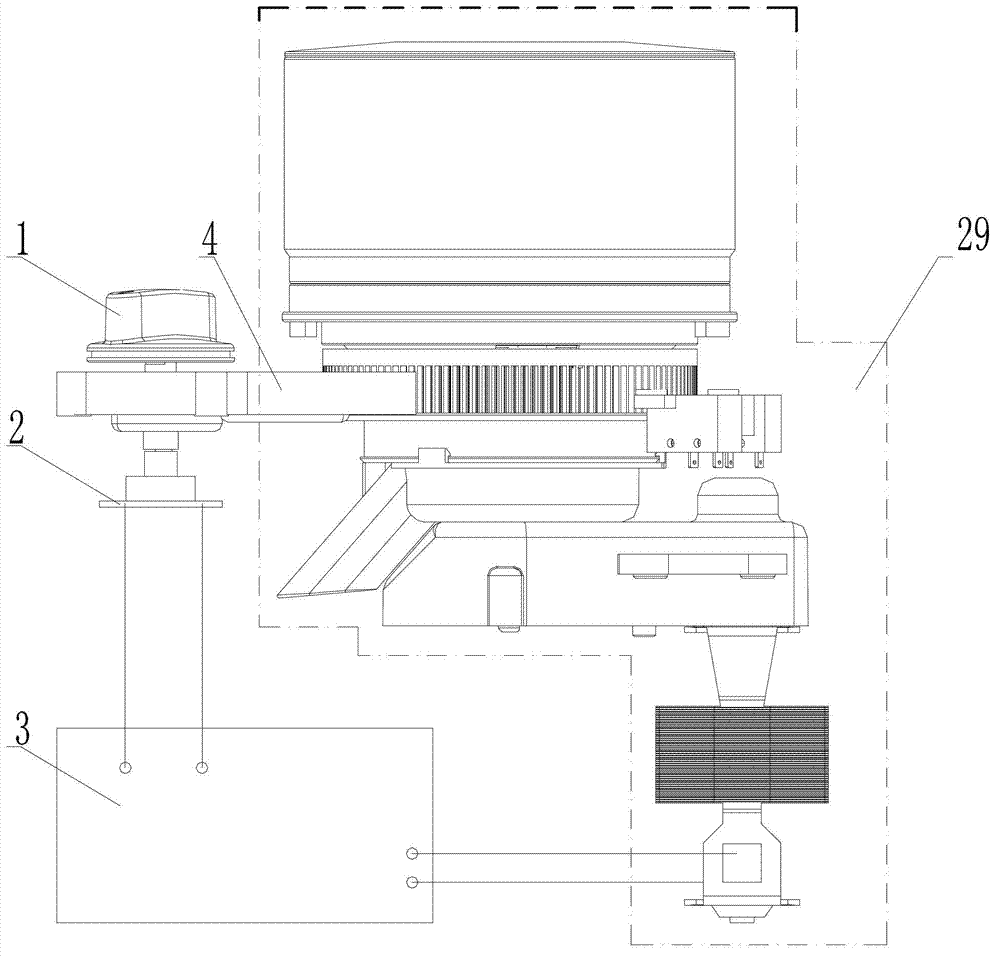 Automatic coffee maker with detachable bean grinding device