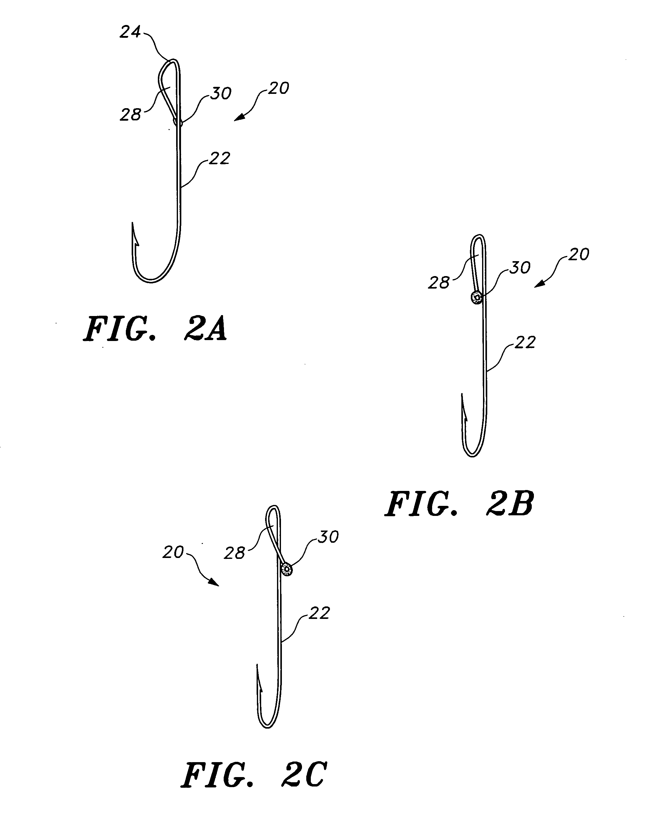 Fishing hook and method for attaching a snell to a fishing hook