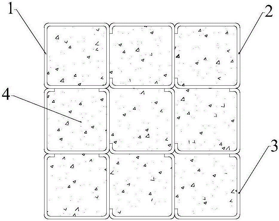 Confined concrete combination column