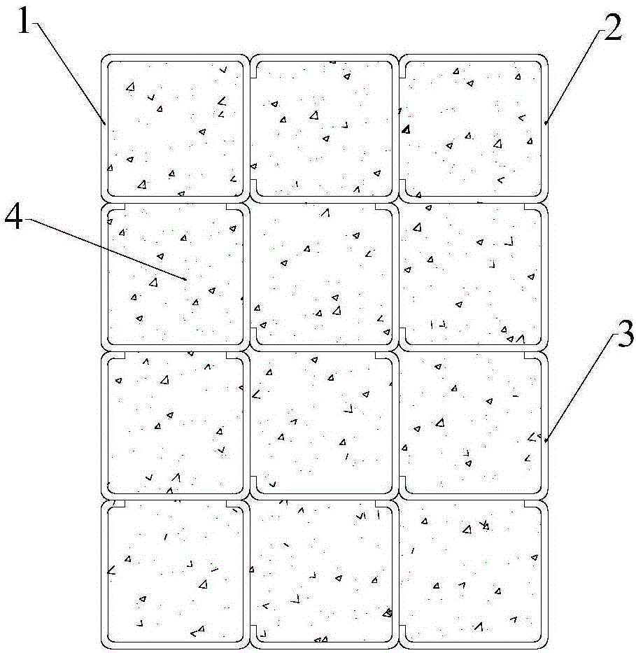 Confined concrete combination column