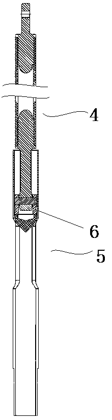 Crimping device for assembling moving end assembly of circuit breaker